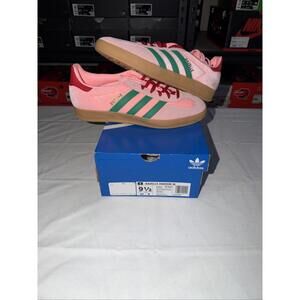 Size 9.5 - Adidas Gazelle Indoor Glow Pink Court Green W